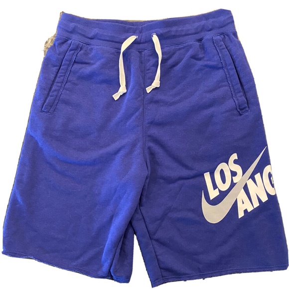 Nike Sportswear Alumni shorts CQ7220-455 Los Angeles Dodgers Blue Small Ohtani - Picture 1 of 8